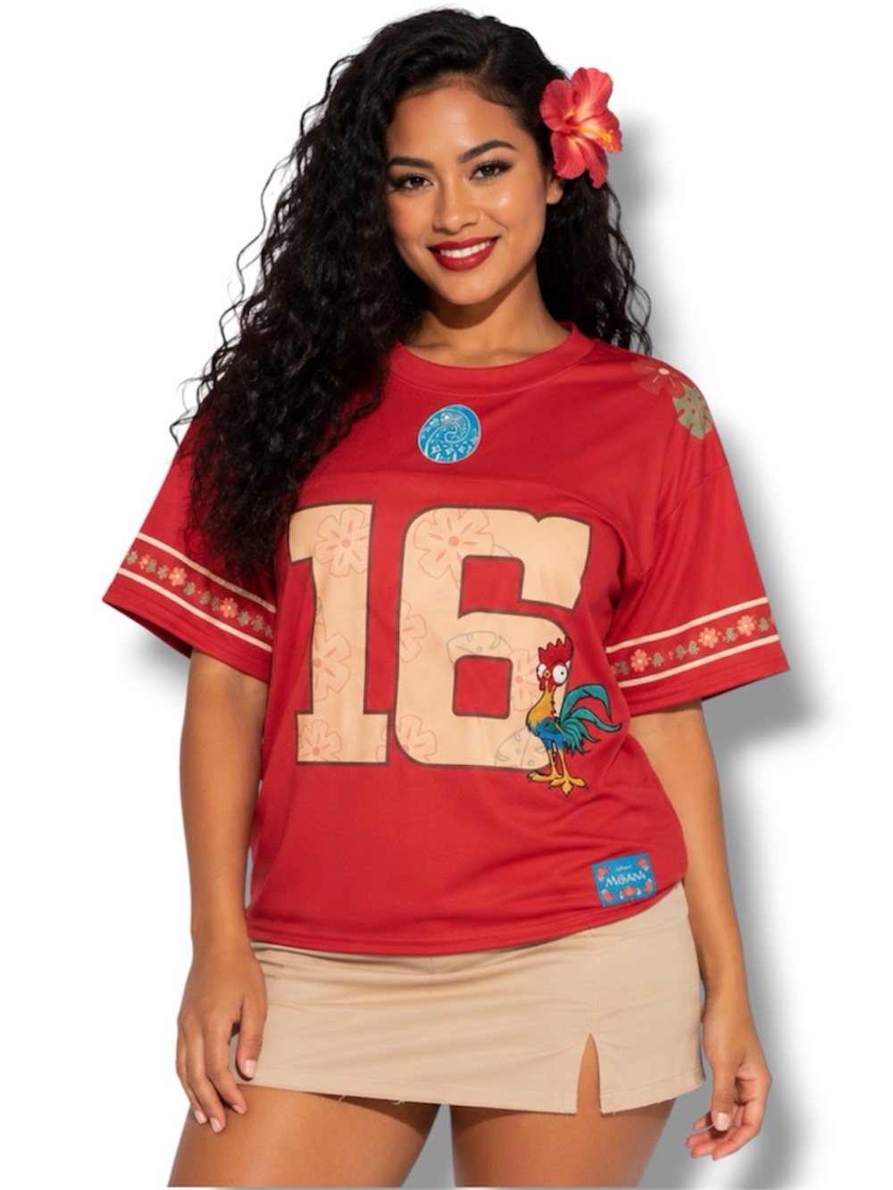 Disney Moana Hei Hei Women's Cropped Football Jersey